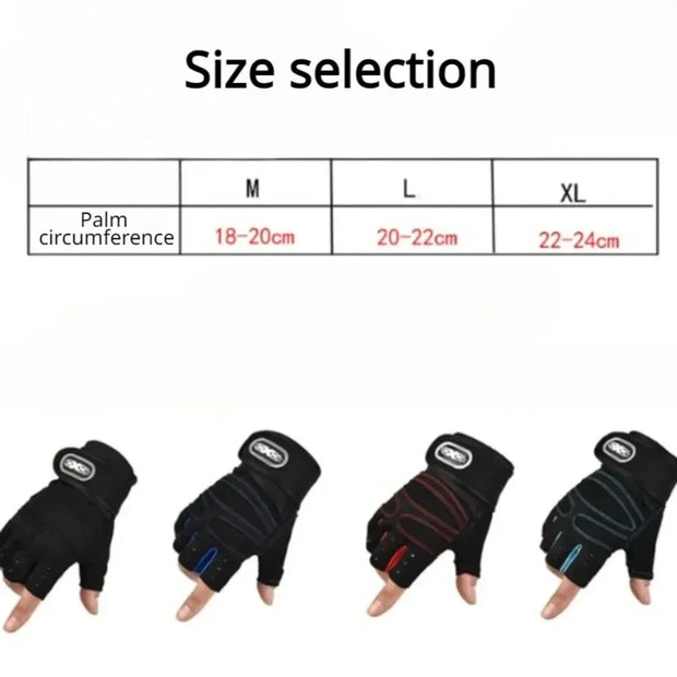 Gym Gloves Fitness Weight Lifting Wristband Gloves for Men Women Body Building Training Sports Exercise Cycling Glove Shockproof