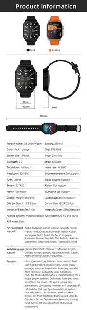 New Smart Watch 9 Ultra Gen 2 Watch Ultra IWO Watch Ultra NFC Smartwatch Series 9 Bluetooth Call 2.2 Inch Wireless Fitness Watch