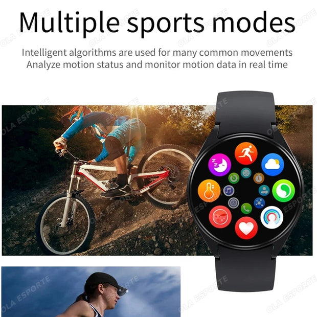 New GPS Sport Smart Watch 6 Men Woman Heart Rate Custom Dial HD Bluetooth Call Health Monitoring For Watch 6 Pro Smartwatch 2024