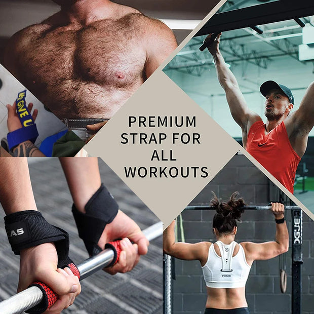 Gym Lifting Straps Fitness Gloves Anti-slip Hand Wraps Wrist Support For Weight Lifting Powerlifting Fitness Crossfit Barbells