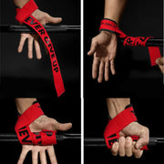 Gym Lifting Straps Fitness Gloves Anti-slip Hand Wraps Wrist Support For Weight Lifting Powerlifting Fitness Crossfit Barbells