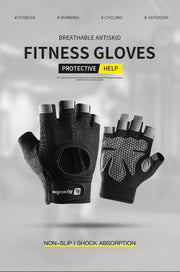 Half Finger Gloves Gym Fitness Anti-Slip Women Men Gel Pad Gloves Gym Cycling Fingerless Gloves Bicycle Accessories