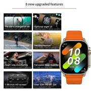 New Smart Watch 9 Ultra Gen 2 Watch Ultra IWO Watch Ultra NFC Smartwatch Series 9 Bluetooth Call 2.2 Inch Wireless Fitness Watch