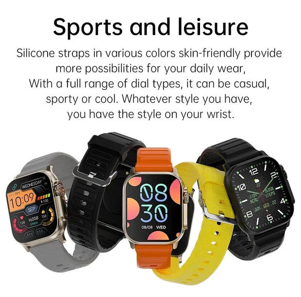 New Smart Watch 9 Ultra Gen 2 Watch Ultra IWO Watch Ultra NFC Smartwatch Series 9 Bluetooth Call 2.2 Inch Wireless Fitness Watch